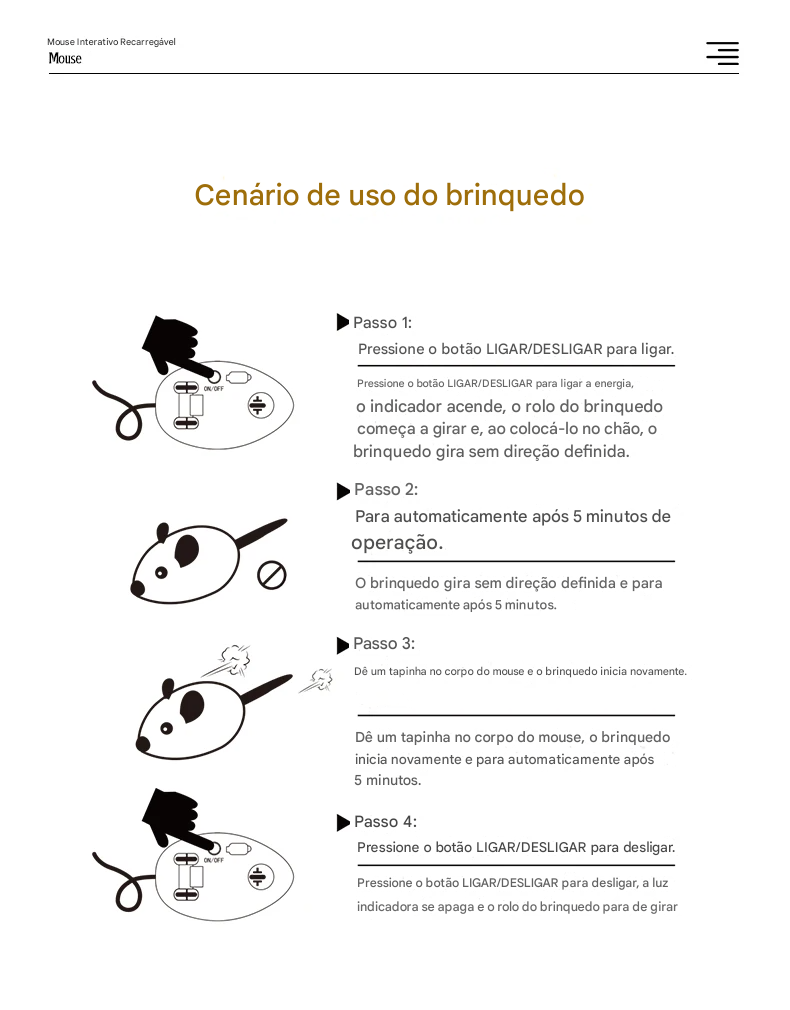 Rato el&eacute;trico para gatos - apresenta&ccedil;&atilde;o das cores